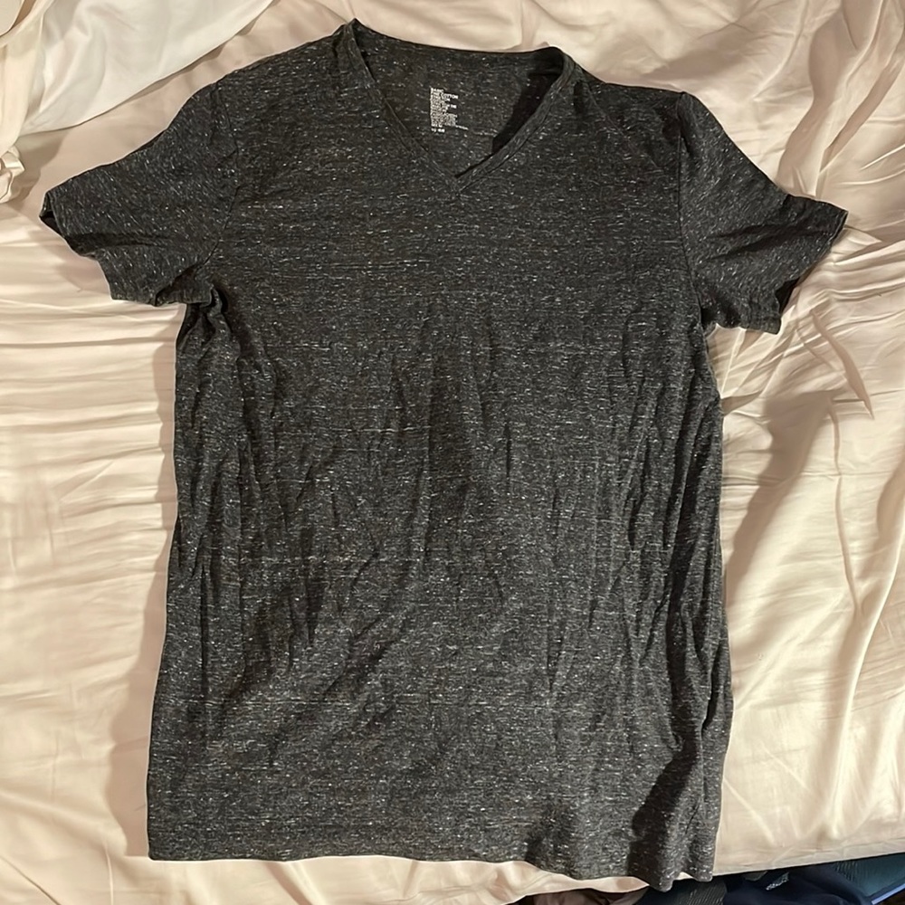Gray v-neck